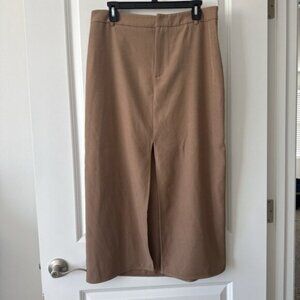 Cider Tan Pencil Skirt